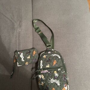 Vera Bradley essential sling and essential zip wristlet in dog park